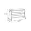 Banc de rangement pour chaussures 23,6 po
