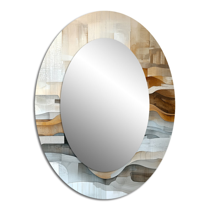 Miroir mural Urban Jazz Of Abstract Line Art II - Blanc, 40 po x 30 po