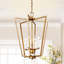 Lustre géométrique moderne unique à 4 lumières