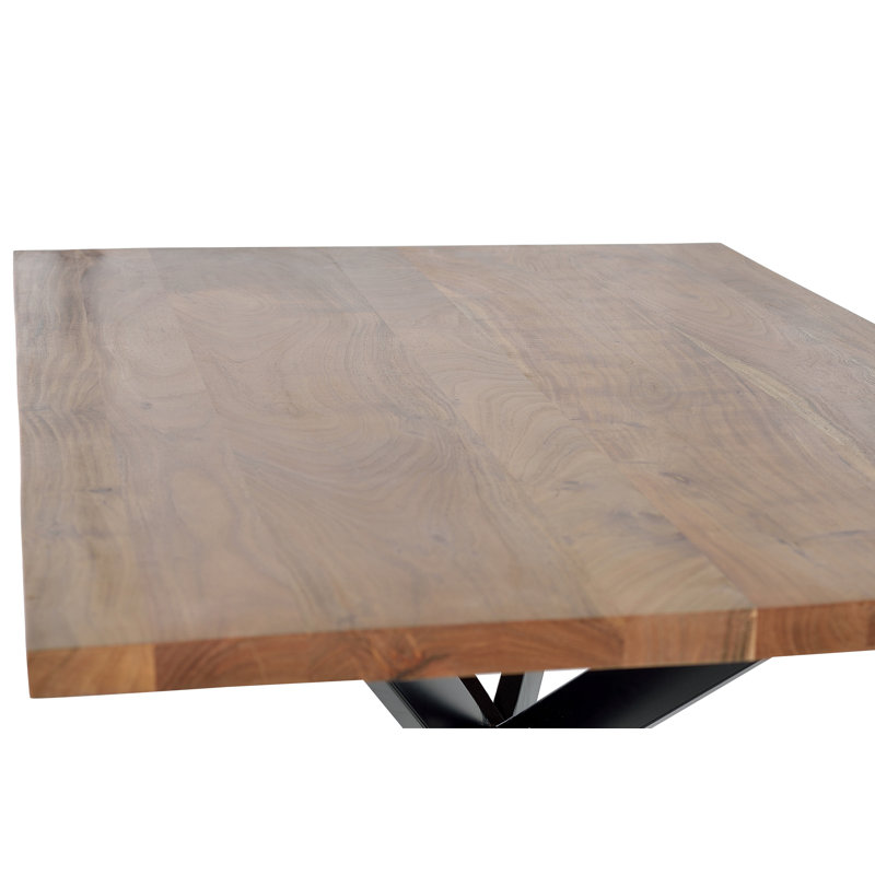 Magallanes Mango Rectangular Wood Top Dining Table with Iron Base