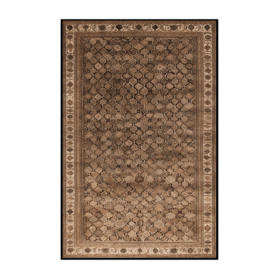 Machine Washable Persian Brown Area Rug