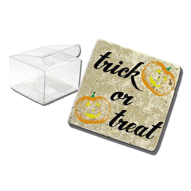 Sous-verre pour les pierres de halloween et les citrouilles