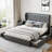 Komor Upholstered Storage Bed with Charging Station and LED Lights-966844-966846