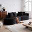 Canapé modulaire rembourré, canapé courbé avec 4 coussins décoratifs-769102537