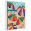 «Coastal Beach Umbrellas» par Rachel Lee 3 Birdies Studio, reproduction d'art sur toile encadrée