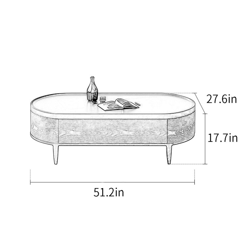 Simple and modern coffee table