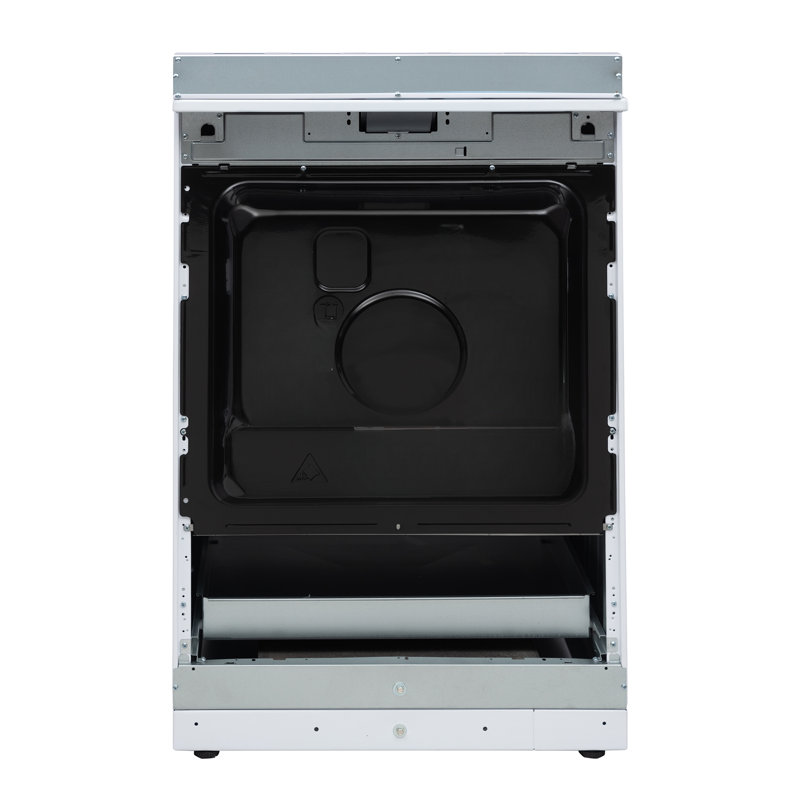 Equator Advanced Appliances Standalone 24" 2.4 Cubic Feet Ceramic burner Electric Free Standing Convection Range, White