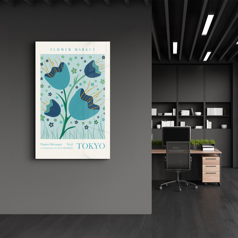 Elegant Tempered Glass Wall Art Painting, 13.8 x 21.7 inches | 100% Tempered Glass, Thickness: 0.16 inches | UV Printed for Vibrant Colors | Perfect for Home Decor, Living Room, & Office Spaces