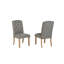 Ensemble de salle à manger de style traditionnel avec chaises d'appoint capitonnées-473642571-473642570