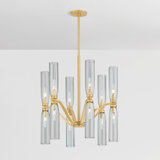 Harpswell Chandelier in Aged Brass