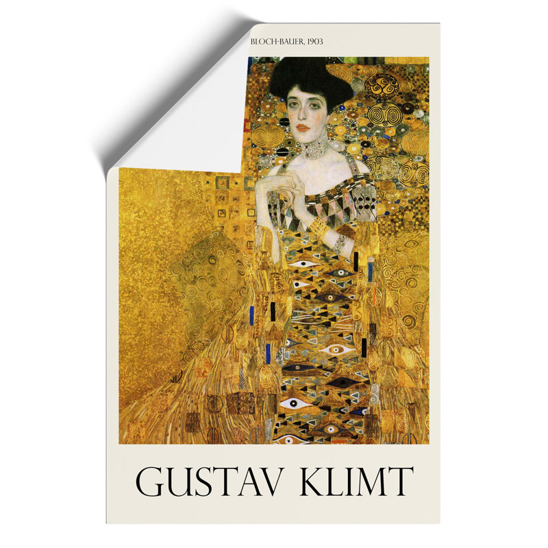 Adele Bloch Bauer Print by Gustav Klimt - Frameless Print, 59cm H x 42cm W x 0.1cm D