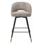 Cliff Swivel Upholstered Stool with Metal Frame-72767077-72767078