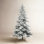 Frosted 7.5' Pre-Lit Pine Christmas Tree