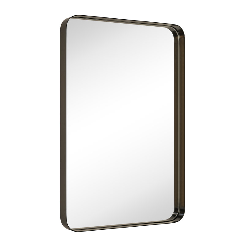 Arthers Metal Rectangle Mirror, 30" H x 20" W, Oil Rubbed Bronze