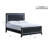 King Panel Bed Black