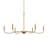 Ilia 6-Light Brushed Gold Large Chandelier-127380338