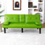 Canapé-lit convertible en cuir PVC-750419762
