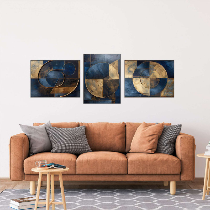Stunning Decorative MDF Painting Set (3 Pieces), 15.7 x 35.4 inches | 100% MDF, Digital Printing | Perfect for Living Room & Office Decor, Eye-Catching Design