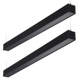 4FT 40W 3CCT Dimmable Anti-Glare Louvre Lens Linear Light, 3000K/4000K/5000K Selectable
