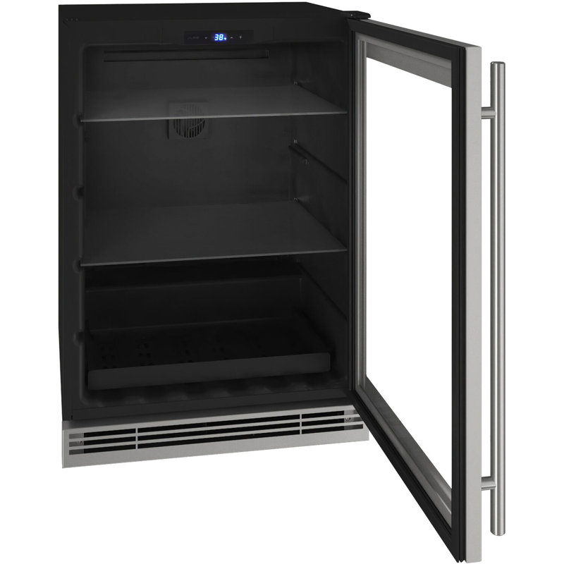 U-Line 24'' W Built-In Mini Fridge, Brown
