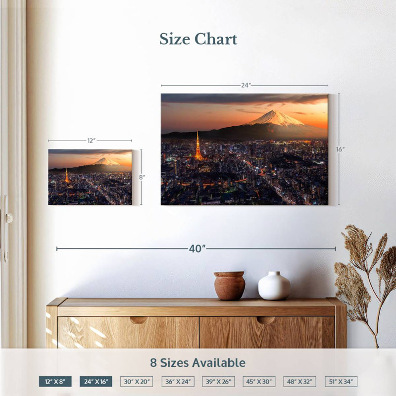 Tour de Nicci flamboyant de Tokyo, H 16 po x l 24 po
