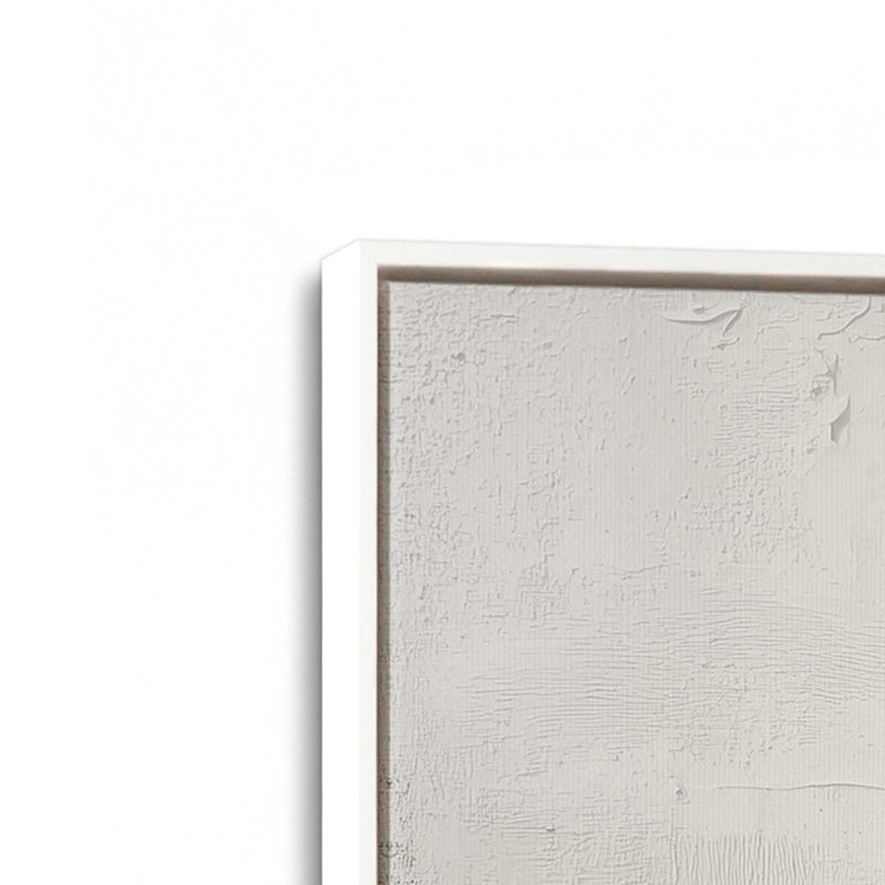 Ensemble de 2 impressions «Whispered Stillness», Cadre flottant blanc opaque, 12 po x 12 po