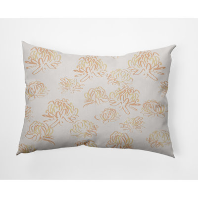 Floral Outdoor Reversible Throw Pillow