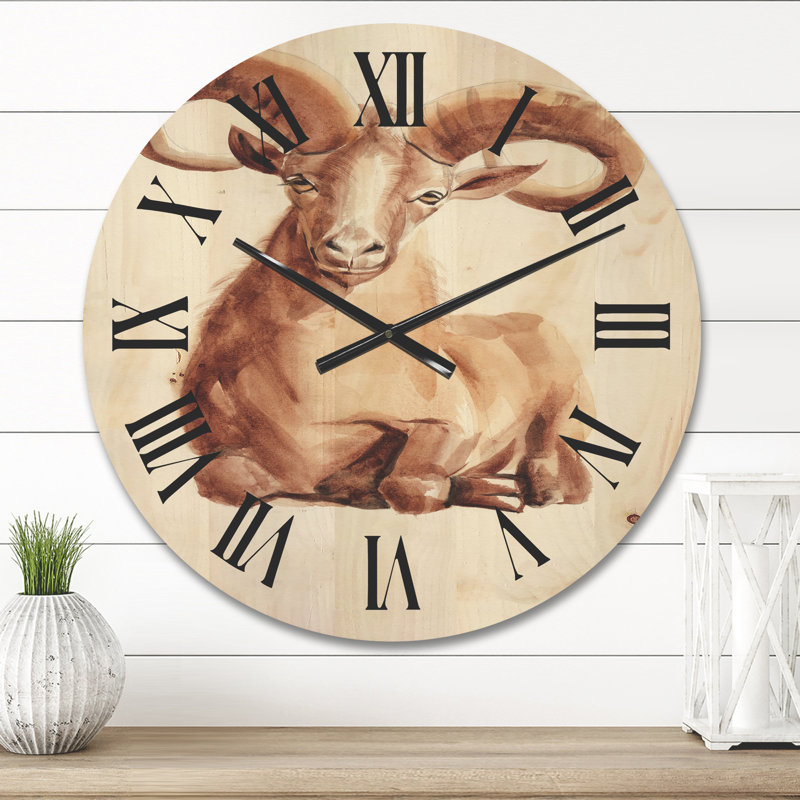 Horloge murale en bois, Moyen
