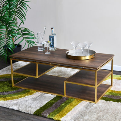 Metal and Reclaimed Wood Coffee Table
