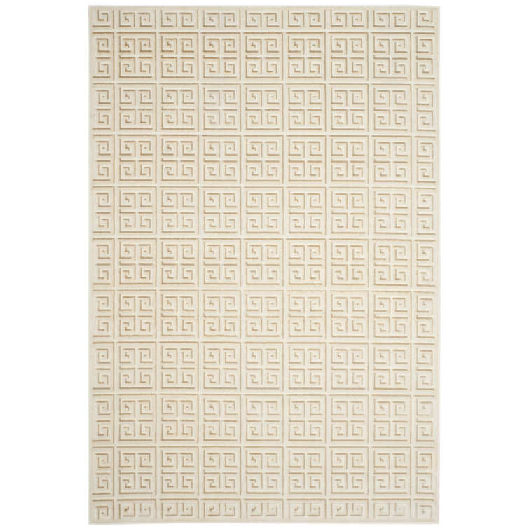 Mckinney Geometric Viscose Area Rug