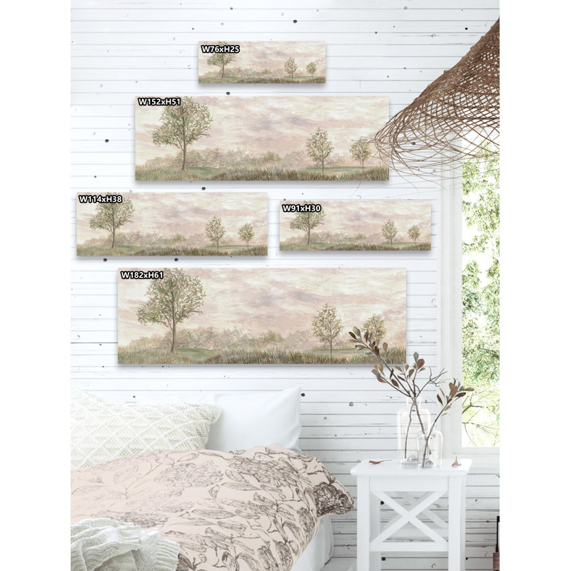 Live Each Season - Wrapped Canvas Panoramic Painting, 25cm H x 76cm W x 3.81cm D