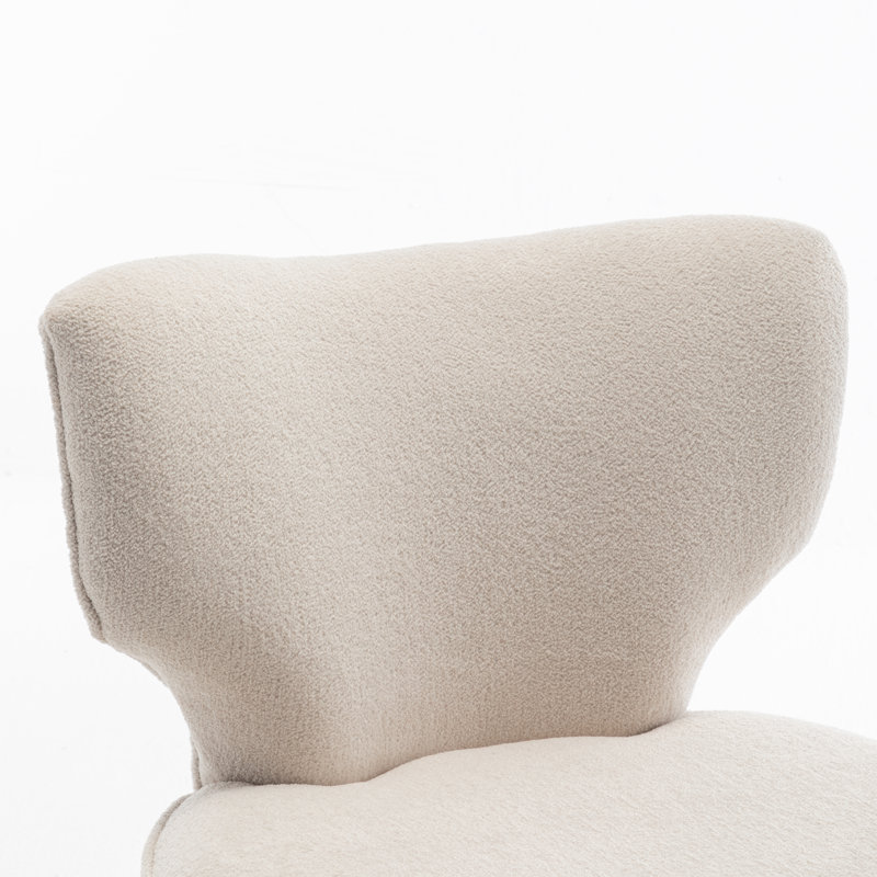 Chaise d'appoint Jonavon, Beige, Bois