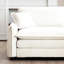 Moderne à 4 places avec 2 repose-pieds - Tissu pour cinéma maison, gris