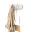 Picket 5-Hook Wall-Mounted Wooden Coat Rack with Adjustable Flip-Down Hooks-1971254227