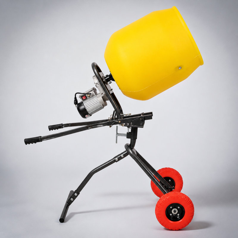 Portable Electric Poly Drum Concrete Mixer for Mortar Stucco and Fodder