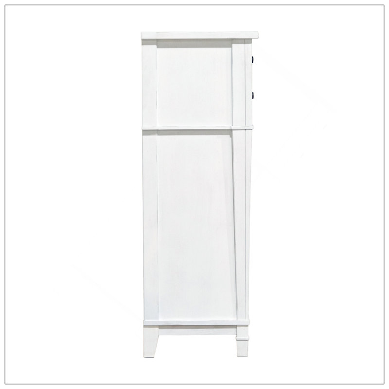 Commode blanche à 5 tiroirs