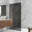 Paroi de douche fixe sans cadre de l 34 po x H 74 po avec verre de 3/8 po Zenith-99929943