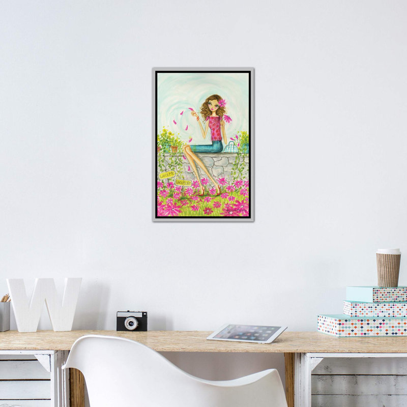 Printemps à Summerside # 4, art, Toile avec cadre argenté, H 40 po x l 26 po x P 1,5 po