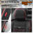 Car Seat Covers Full Set With Airbag Compatible, Reserved Opening Holes For Headrest, Universal Fit For Most Cars