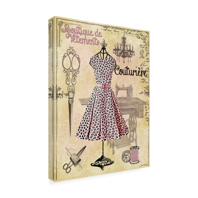 "Dress Shop A", reproduction encadrée sur toile par Jean Plout