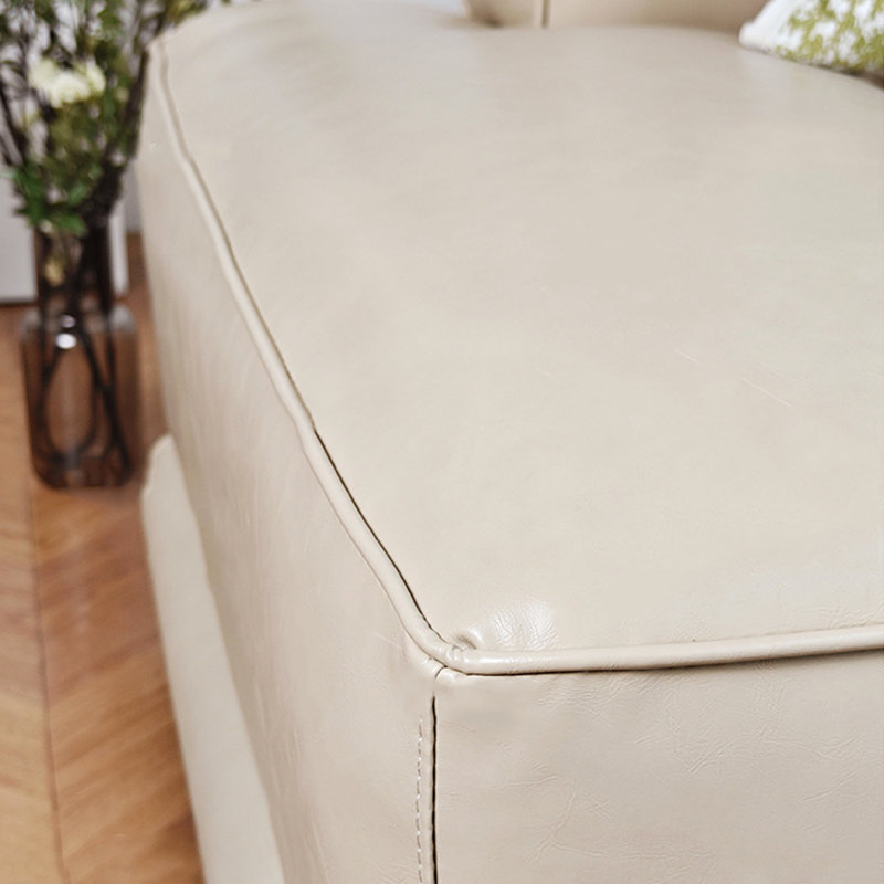 Chaise longue spacieuse pour l'intérieur en similicuir, Orienté à droite
