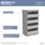 Système de rangement modulaire en bois à 18 tablettes l 106,97 po-98788124