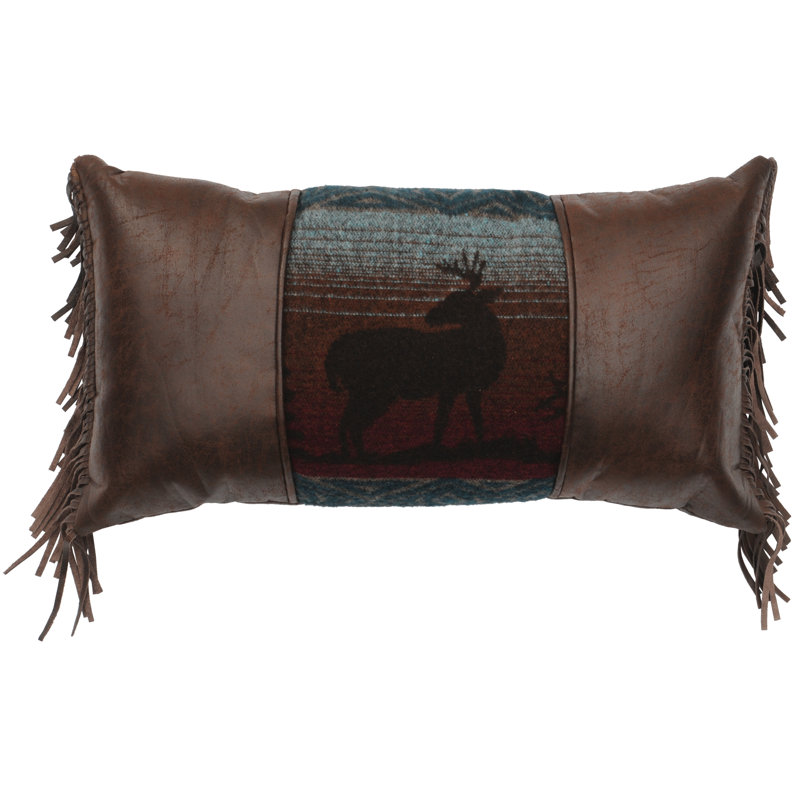 Wooded River Deer Meadow II - D茅cor Pillow - 14x26
