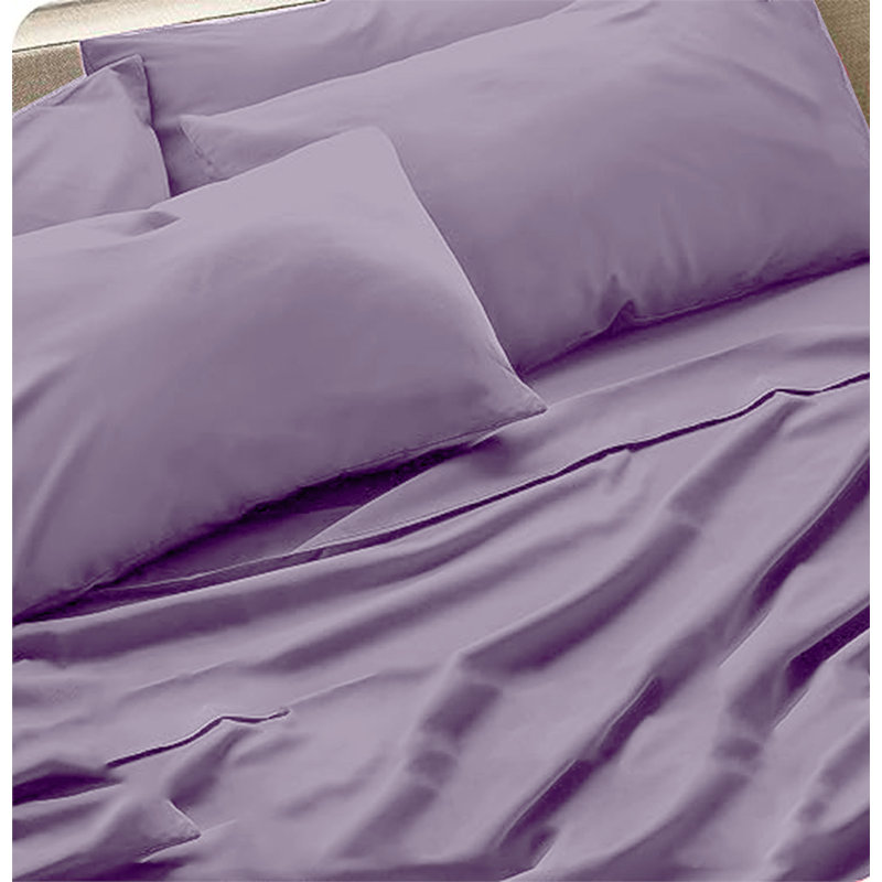 6-Piece Premium Deep Pockets Microfiber Sheet Set, California King, Periwinkle