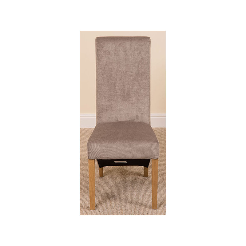 Millicent 48cm H Fabric Upholstered Side Chair, Grey