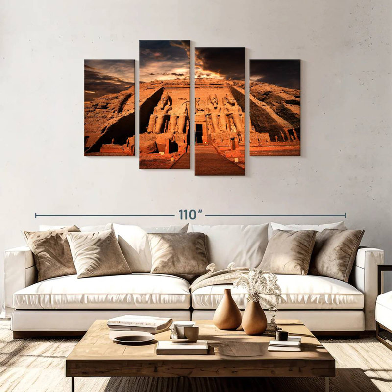 Adella Abu Simbel Temples, 48'' H x 75'' W