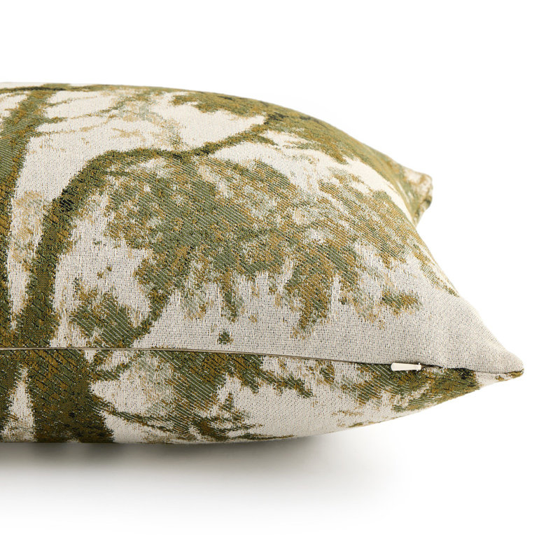 Toile Pillow-Toile Moss-24"X24", Toile Moss, Rectangle 14"H x 20"W