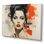 " Coral Black Mid Century Midcentury Montage "
