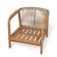 Chaise d'appoint rembourrée en bois massif de style Mid-Century-448273760