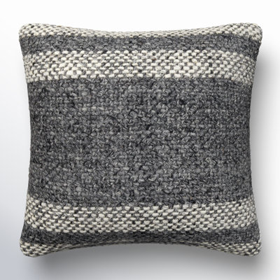 Serephine Striped Wool/Cotton Throw Pillow